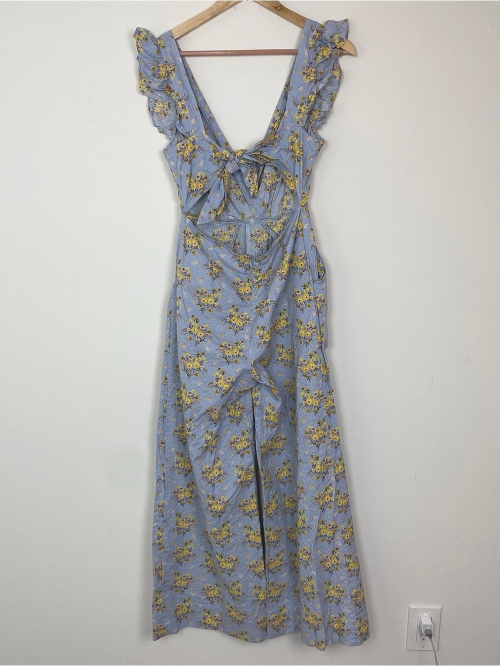 Happy x Nature 🌻by Kate Hudson Ruffle Jumpsuit Sz 0 - Picture 5 of 12